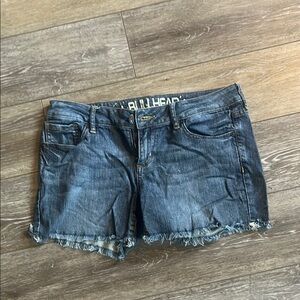 Bullhead Blue Jean Shorts Distressed Cut-Off Style